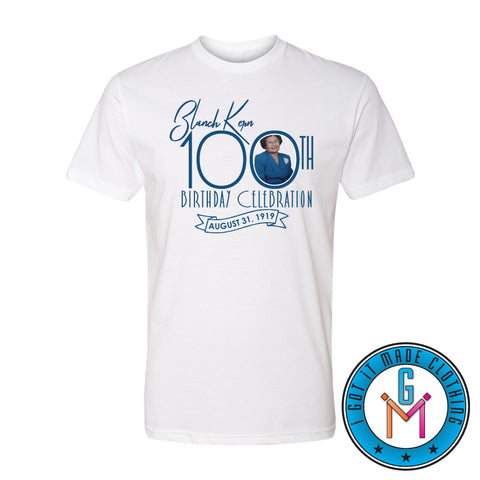 Aunt Blanch Kern 100th Birthday Shirt