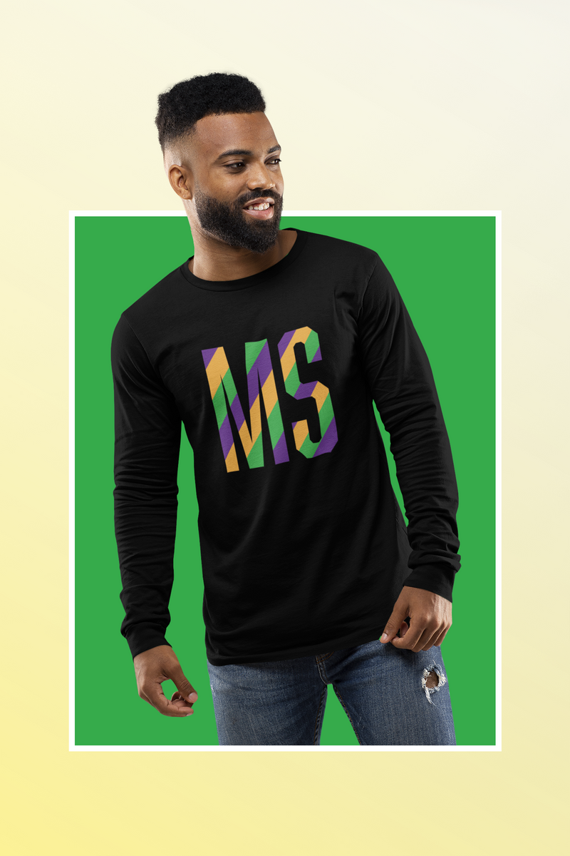 Mississippi Mardi Gras Graphic Longsleeve T-shirt – I Got It MADE 