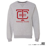 Tougaloo College HBCU Crewneck Sweatshirt (red print)