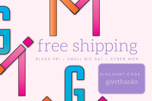 Black Friday, Small Biz, Cyber Monday - Free Shipping