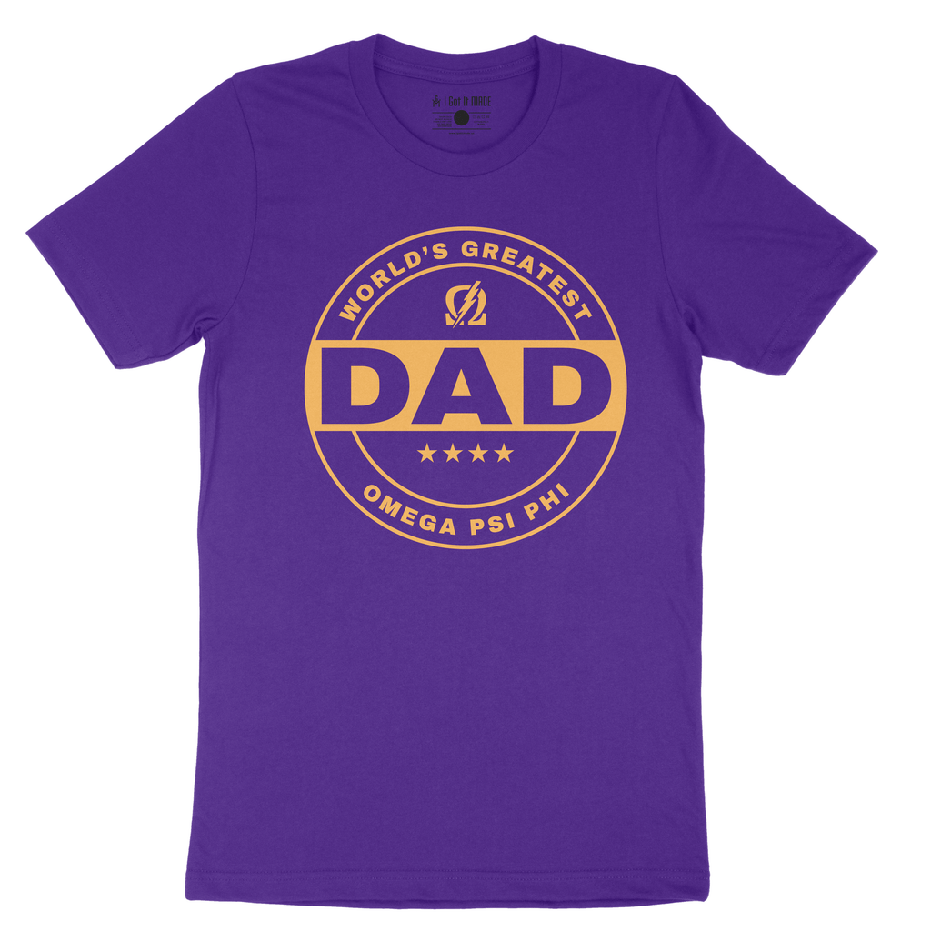 World's Greatest Omega Dad T-shirt – I Got It MADE Clothing