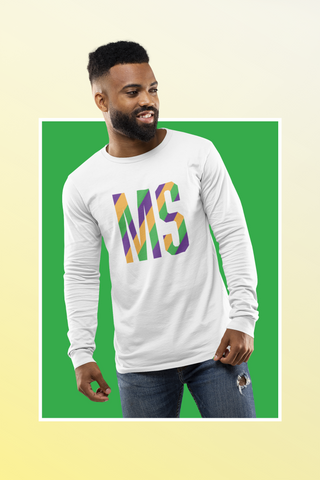 Mississippi Mardi Gras Graphic Longsleeve T-shirt