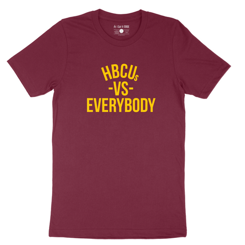 HBCUs vs Everybody Short-Sleeve T-Shirt (Gold Logo)