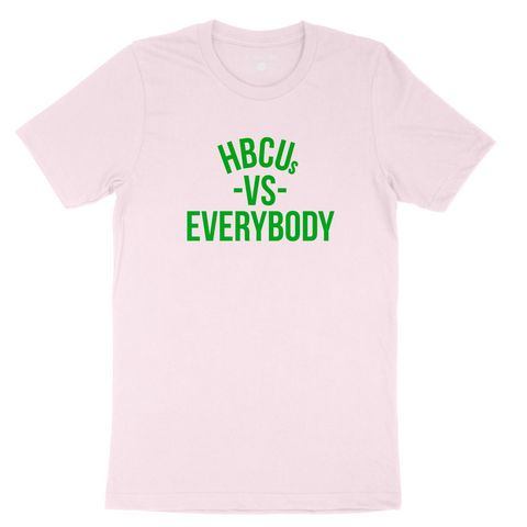 HBCUs vs Everybody Short-Sleeve T-Shirt (Green Logo)