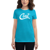 Coast Women's fit short sleeve t-shirt (white)